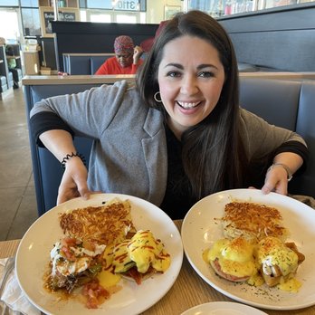 Broken Yolk Cafe - Chicken & Waffle Benedict, Classic Eggs Benedict, Sope Benedict, Border Benedict, Golden State Benedict - Breakfast & Brunch Near Me - Meridian, Idaho