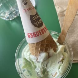 Frozen Freddies - Omg pistachio ice cream! I haven't had it in years. So many pistachios.