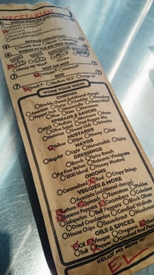 Menu photo 5 Which Wich San Diego, CA
