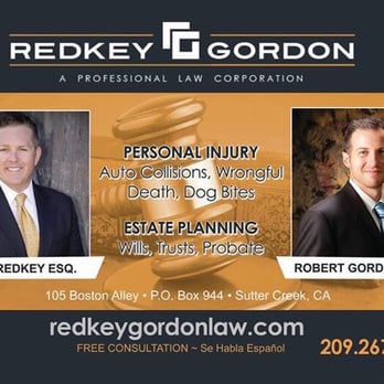 Redkey Gordon Law Corp - Personal Injury Law Near Me - Sutter Creek, California Redkey Gordon Law Corp - Personal Injury Law Near Me - Sutter Creek, California