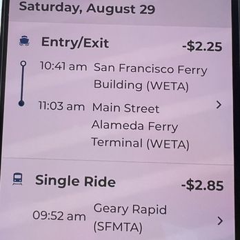San Francisco Bay Ferry - 8/29/26 FYI. So affordable! Ferry is the best way to travel!! - Public Transportation Near Me - Alameda, California San Francisco Bay Ferry - 8/29/26 FYI. So affordable! Ferry is the best way to travel!! - Public Transportation Near Me - Alameda, California