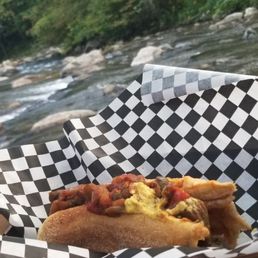 Italian sausage sandwich w a brew of their own, CRMB