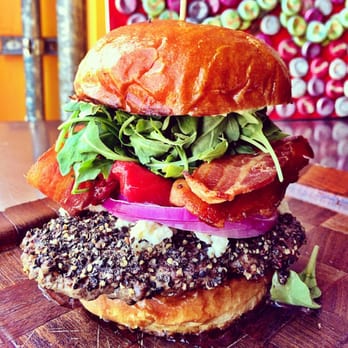 Scolari's Good Eats - The strawberry bacon blue cheese burgers is simply amazing!! - Burgers Near Me - Alameda, California