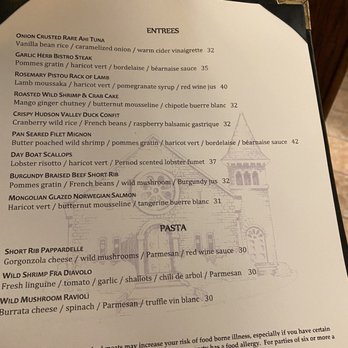 Belfry Inn & Bistro - Menu - New American Near Me - Sandwich, Massachusetts