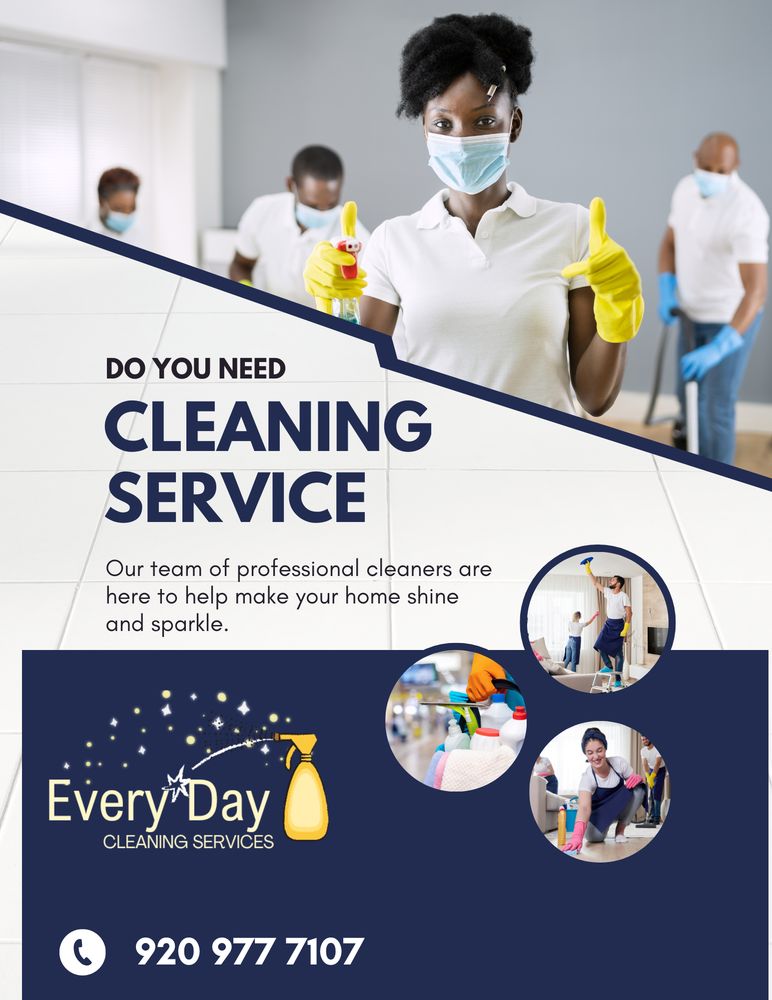 EVERY DAY CLEANING SERVICES Appleton, Wisconsin Home Cleaning