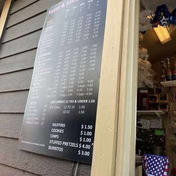 Sweet & Sassy Espresso - menu on a window - Coffee & Tea Near Me - Chehalis, Washington Sweet & Sassy Espresso - menu on a window - Coffee & Tea Near Me - Chehalis, Washington