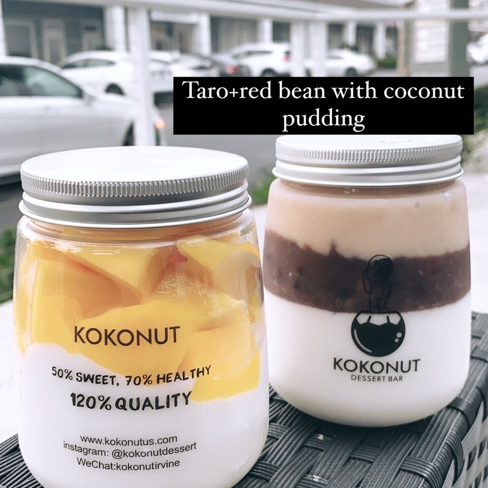 Coconut Pudding w/ Mango Coconut Pudding w/ Mango