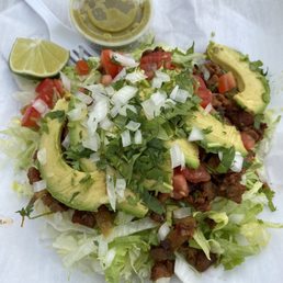 My taco salad with extra avocados My taco salad with extra avocados