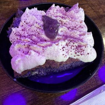 Oribello’s Bar & Kitchen - Ube tres leches cake - Sports Bars Near Me - Austin, Texas Oribello’s Bar & Kitchen - Ube tres leches cake - Sports Bars Near Me - Austin, Texas