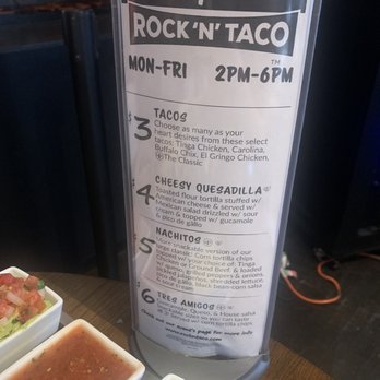Rock N Taco - Happy hour menu - Tex-Mex Near Me - Roswell, Georgia Rock N Taco - Happy hour menu - Tex-Mex Near Me - Roswell, Georgia