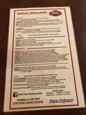 Menu photo 1 Sofia La Paz, BCS