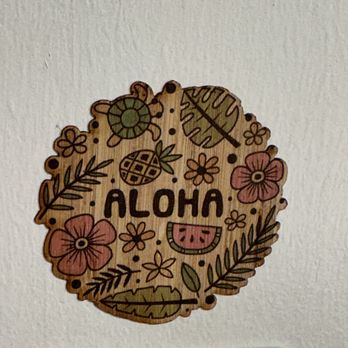 Sunkissed Wahine - Wood sticker - Jewelry Near Me - Kihei, Hawaii