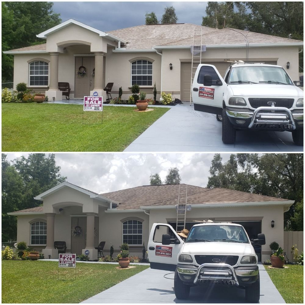 Slide of All American Roof Cleaning