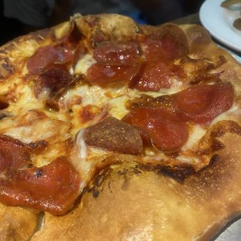 Yard House - Kids Pepperoni Pizza comes with fruit or fries and a drink - New American Near Me - Irvine, California Yard House - Kids Pepperoni Pizza comes with fruit or fries and a drink - New American Near Me - Irvine, California