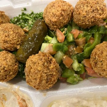 Lazeez Mediterranean - a plate of food - Mediterranean Near Me - Austin, Texas