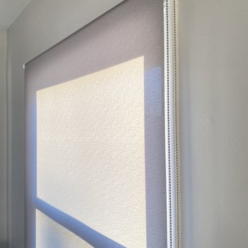 The Shade and Drape Depot - Alta Shades. Single, reverse roll. Fabric: Claudio Mist - Shades & Blinds Near Me The Shade and Drape Depot - Alta Shades. Single, reverse roll. Fabric: Claudio Mist - Shades & Blinds Near Me