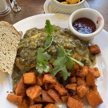 Cafe Pasqual's - Durango omelette - Vegetarian Near Me - Santa Fe, New Mexico