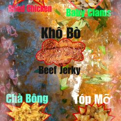 Plur Food Truck Catering - Banh Trang (Mixed Rice Paper) with different choices of toppings