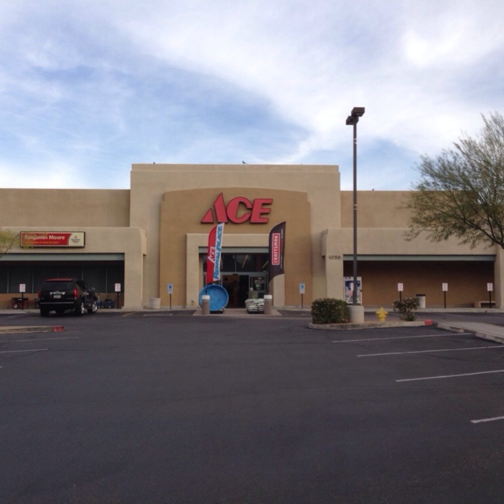 Front of Ace Hardware on Warner and 48th St Front of Ace Hardware on Warner and 48th St