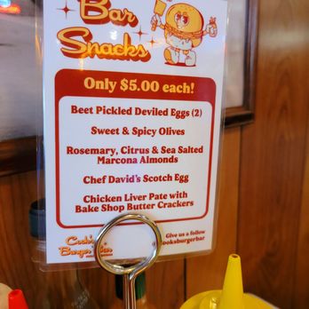 Cook's Burger Bar - Bar Snacks Menu! - Burgers Near Me - Williamsburg, Virginia Cook's Burger Bar - Bar Snacks Menu! - Burgers Near Me - Williamsburg, Virginia