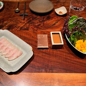 Saison - Amberjack with lettuce - New American Near Me - San Francisco, California Saison - Amberjack with lettuce - New American Near Me - San Francisco, California