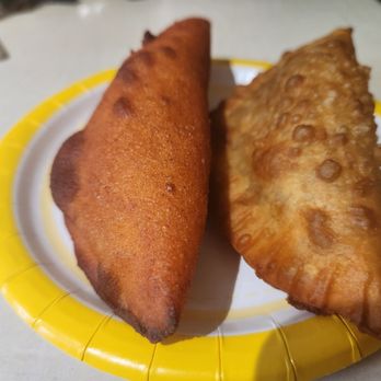 Half Moon Bakery - Chorizo Empanada and Colombiana Empanada - Bakeries Near Me - Cleveland, Ohio