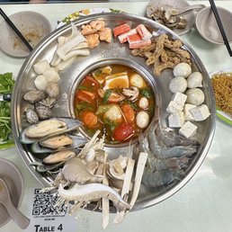 Spicy Thai seafood hot pot Spicy Thai seafood hot pot