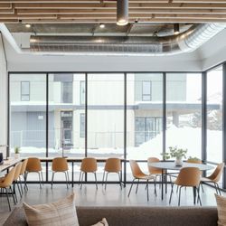 Haymaker - Resident clubhouse with beautiful views and ample seating.