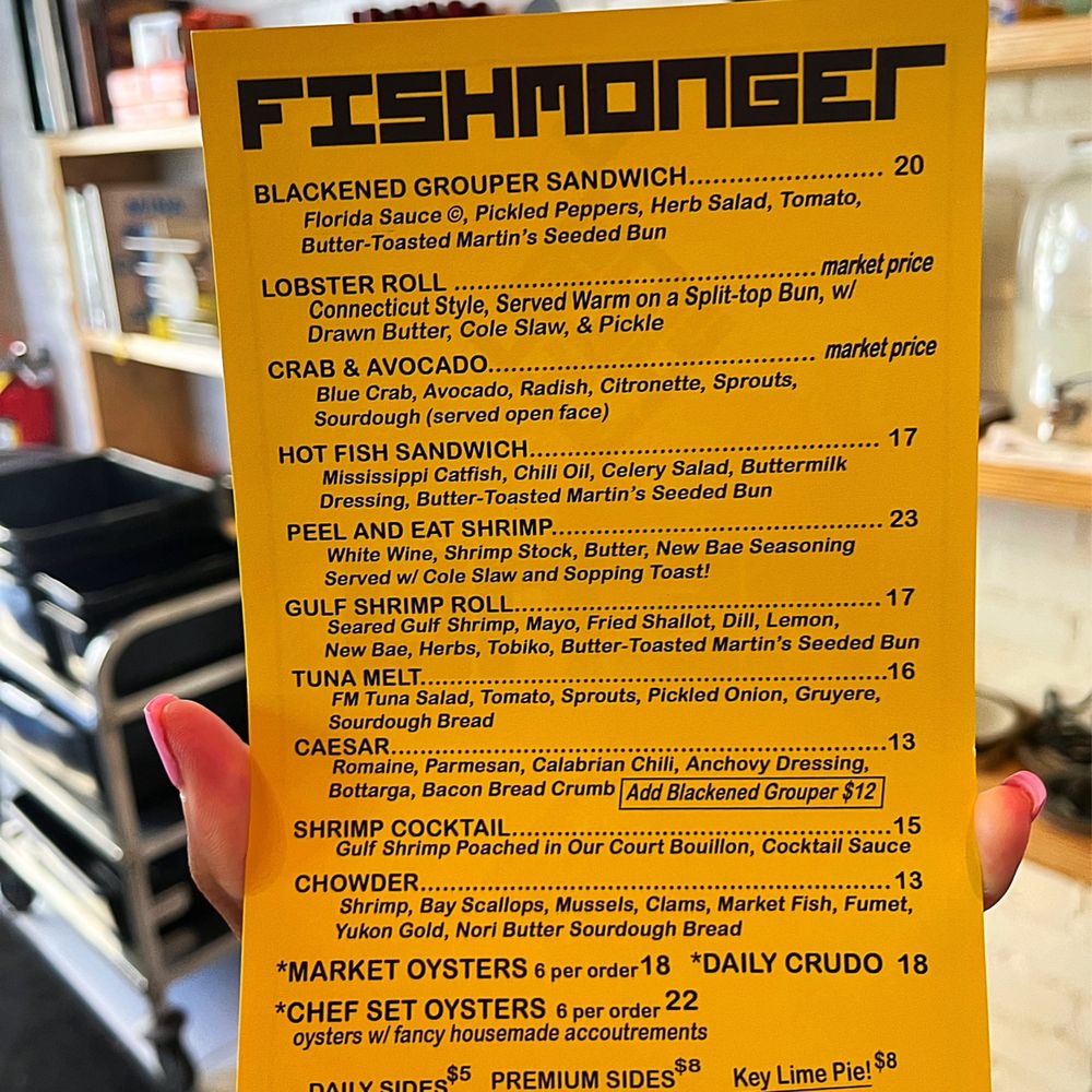 Fishmonger -Highlands - Menu - Seafood Markets Near Me - Atlanta, Georgia Fishmonger -Highlands - Menu - Seafood Markets Near Me - Atlanta, Georgia