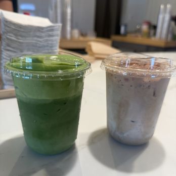 Coft - Double matcha and cinnamon latte - Coffee & Tea Near Me - Chino, California Coft - Double matcha and cinnamon latte - Coffee & Tea Near Me - Chino, California
