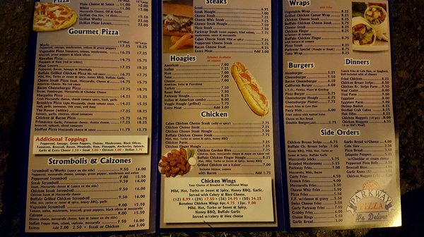 Menu photo 1 Parkway Pizza Levittown, PA