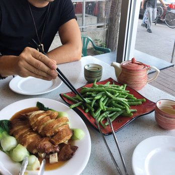 King's Café - The plum duck with green beans!!!! Say yes pleeeeeeease! - Vegetarian Near Me - Toronto, Ontario