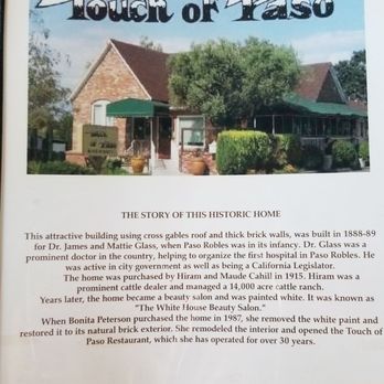 Touch of Paso - History of the resto - Breakfast & Brunch Near Me - Paso Robles, California Touch of Paso - History of the resto - Breakfast & Brunch Near Me - Paso Robles, California