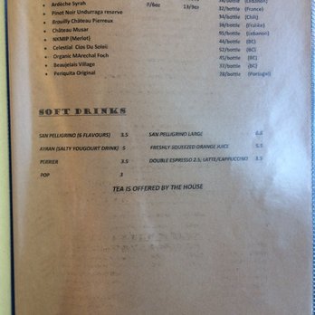 Wild Thyme - Drink menu - Lebanese Near Me - New Westminster, British Columbia Wild Thyme - Drink menu - Lebanese Near Me - New Westminster, British Columbia