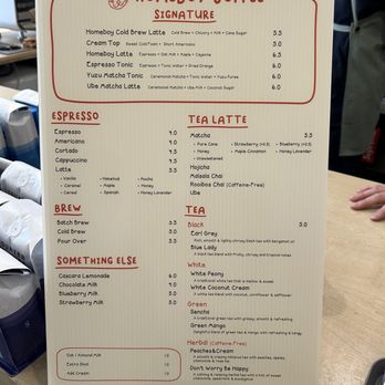 Homeboy Coffee - Menu - Coffee & Tea Near Me - Artesia, California Homeboy Coffee - Menu - Coffee & Tea Near Me - Artesia, California