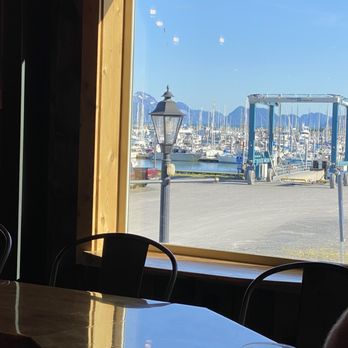 Tidewater Taphouse - Harbor view from bar - New American Near Me - Seward, Alaska Tidewater Taphouse - Harbor view from bar - New American Near Me - Seward, Alaska