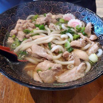 Ten Gu Ramen - Chicken Udon. Has a lot of flavor. The chicken was tender! - Ramen Near Me - Bakersfield, California
