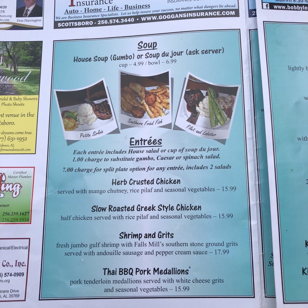 The Docks - Entrees - New American Near Me - Scottsboro, Alabama The Docks - Entrees - New American Near Me - Scottsboro, Alabama