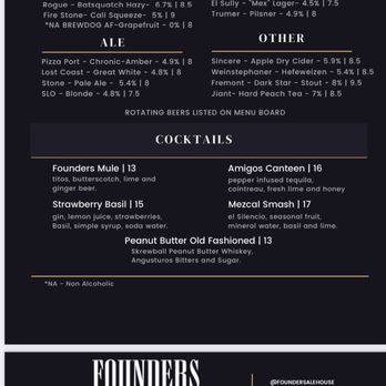 Founders Ale House - New American Near Me - Los Angeles, California