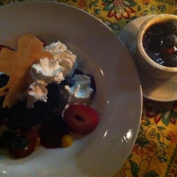 La Palette - Flourless chocolate cake & salted chocolate creme brule (prixe fixe portions) - French Near Me - Toronto, Ontario