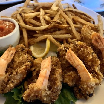 The Meredith Inn Restaurant - Southern Fried Shrimp and fries. Very good and nicely spiced. - New American Near Me - Kittanning, Pennsylvania