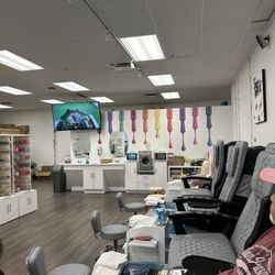 Regal Nails, Salon & Spa - Very cool wall in the back!!