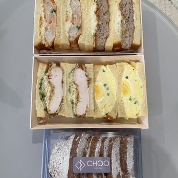 Choo Sando Omakase - Honey Butter Bread + menchi, ebi, tamago, KFC sando - Sandwiches Near Me - Austin, Texas Choo Sando Omakase - Honey Butter Bread + menchi, ebi, tamago, KFC sando - Sandwiches Near Me - Austin, Texas