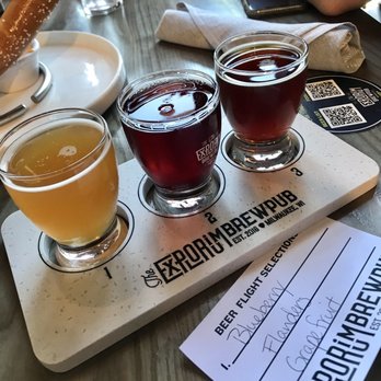 The Explorium Brewpub Third Ward - Beer flight - American Near Me - Milwaukee, Wisconsin The Explorium Brewpub Third Ward - Beer flight - American Near Me - Milwaukee, Wisconsin