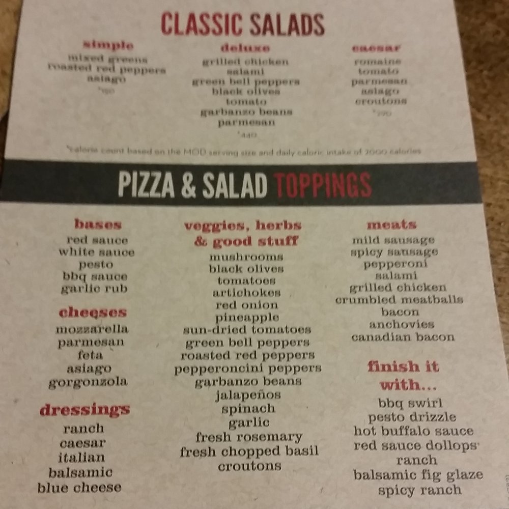 MOD Pizza - Salads - Pizza Near Me - Issaquah, Washington