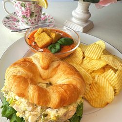Sweet Magnolia's Tea Room - Traditional Chicken Salad & Tomato Basil Soup