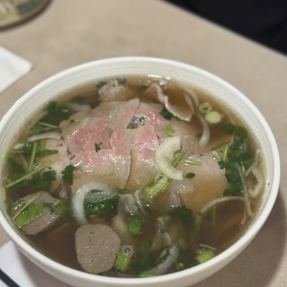 Beef Pho plus meatballs