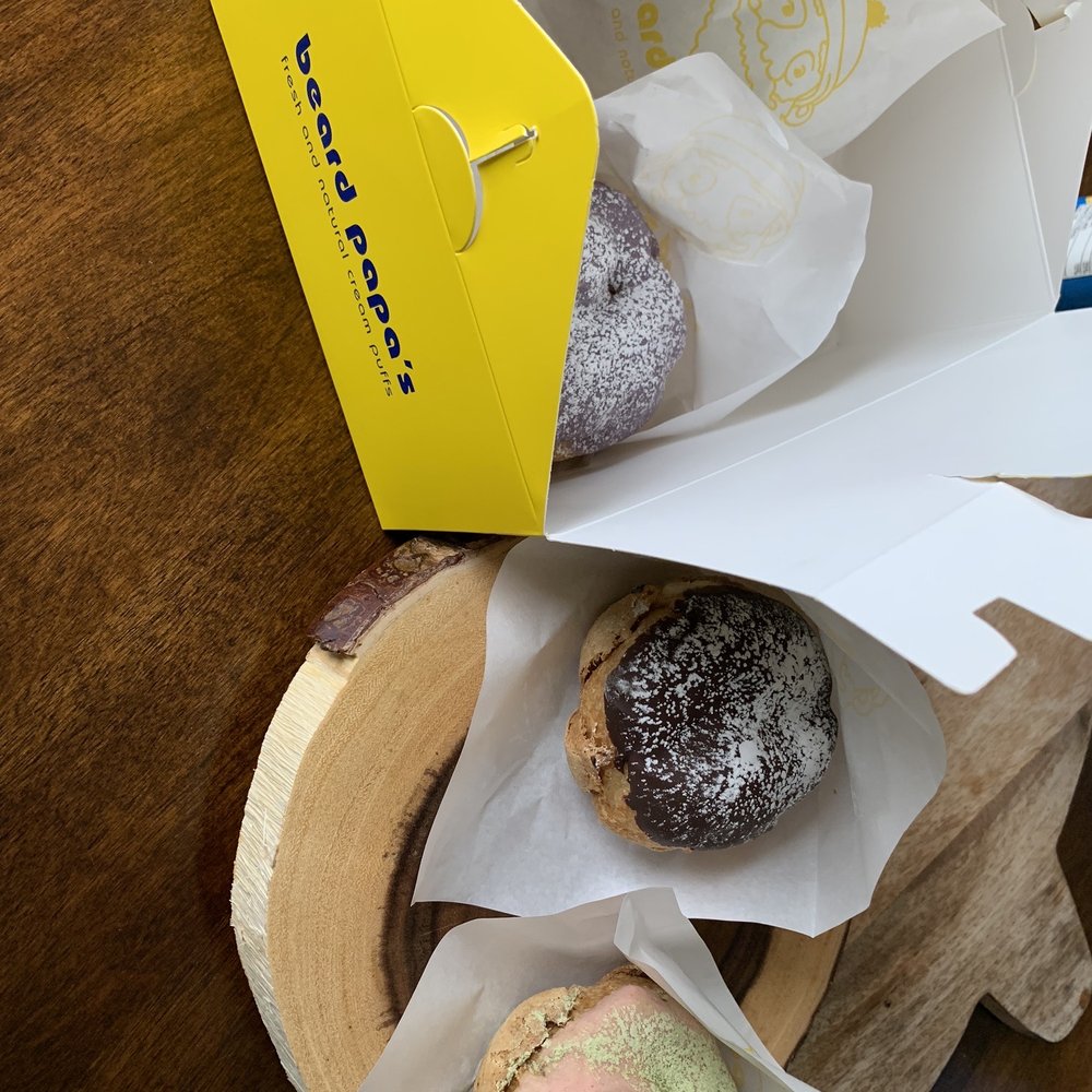 a box of doughnuts on a table