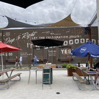 South Bowl - people sitting at picnic tables under umbrellas - Bowling Near Me - Philadelphia, Pennsylvania South Bowl - people sitting at picnic tables under umbrellas - Bowling Near Me - Philadelphia, Pennsylvania