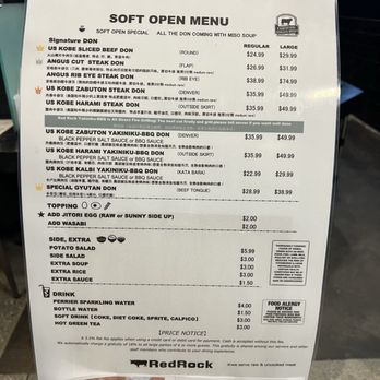 Red Rock - Menu - Japanese Near Me - Arcadia, California Red Rock - Menu - Japanese Near Me - Arcadia, California